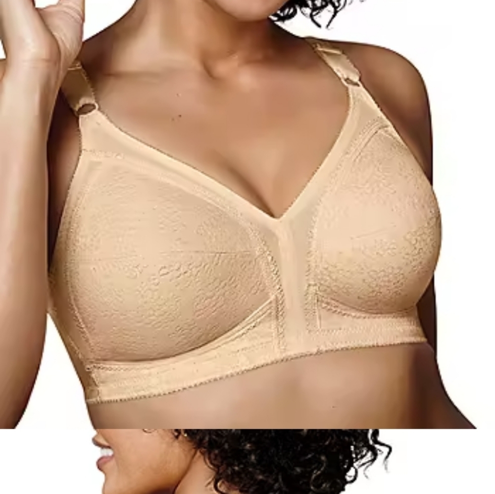 Playtex 20/27 Beige Wirefree Tru Support 38ddd (38F) Bra New